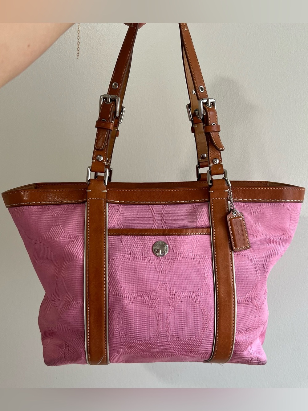 Vintage Coach Signature Gallery Tote Bag